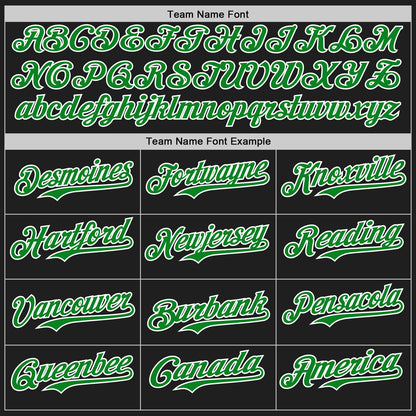Custom Black Grass Green-White Authentic Baseball Jersey - Sky-Custom