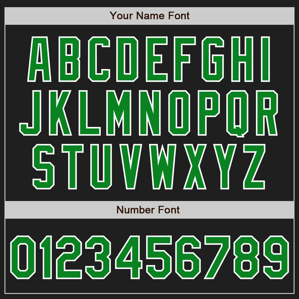 Custom Black Grass Green-White Authentic Baseball Jersey - Sky-Custom