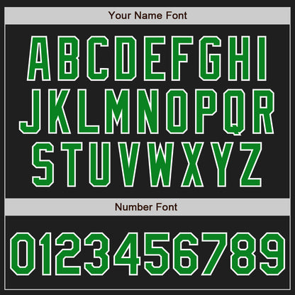 Custom Black Grass Green-White Authentic Baseball Jersey - Sky-Custom