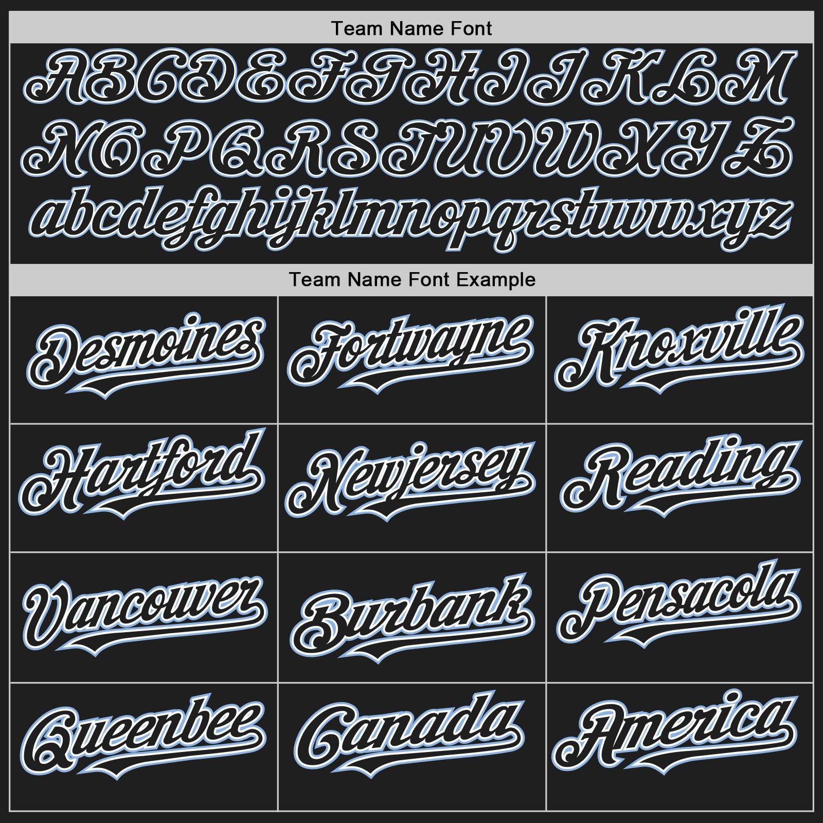 Custom Black White-Light Blue Authentic Baseball Jersey - Sky-Custom