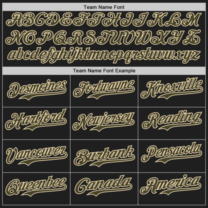 Custom Black Olive-Cream Authentic Baseball Jersey - Sky-Custom