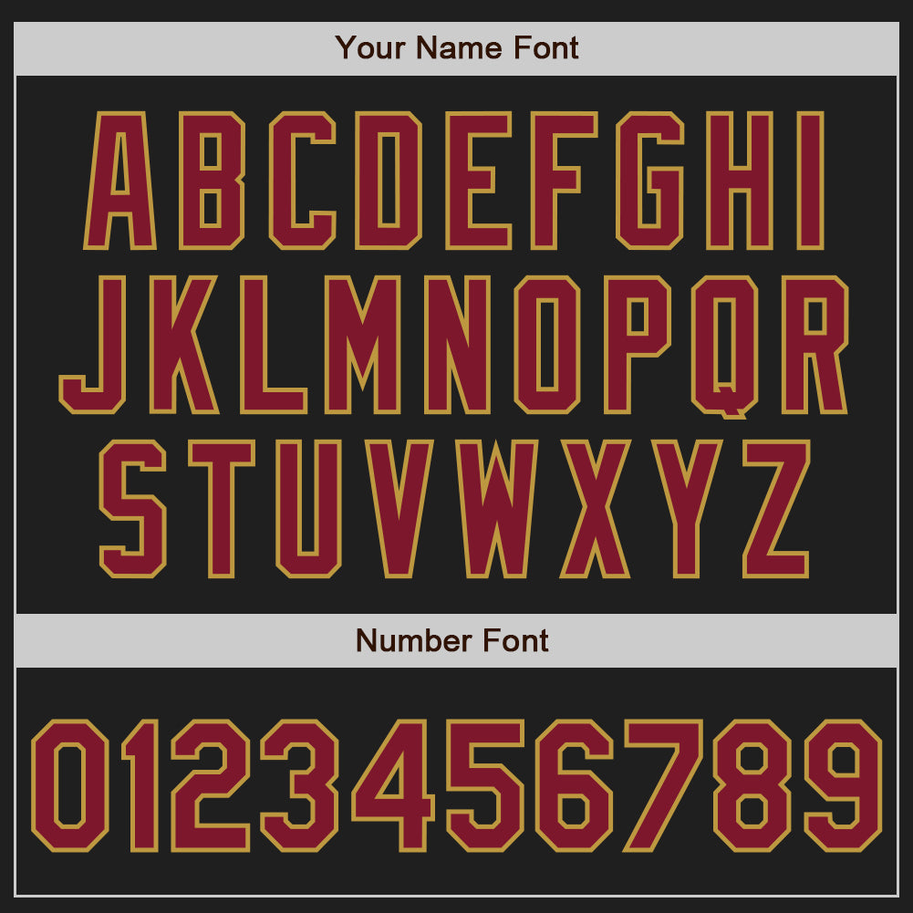 Custom Black Crimson-Old Gold Authentic Baseball Jersey - Sky-Custom