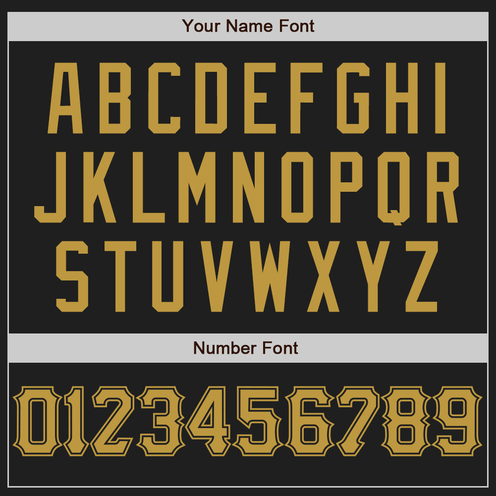 Custom Black Old Gold Authentic Baseball Jersey - Sky-Custom