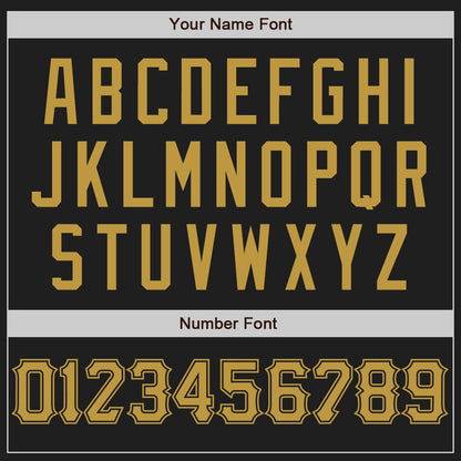Custom Black Old Gold Authentic Baseball Jersey - Sky-Custom