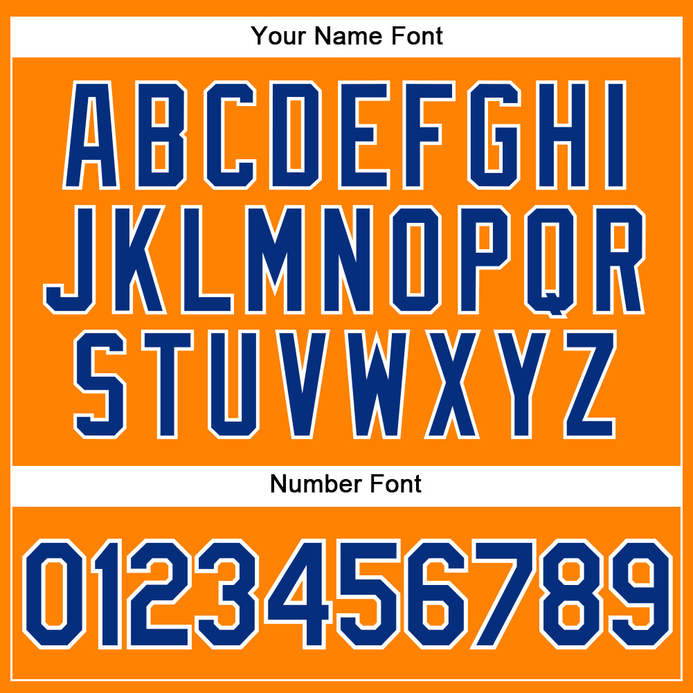 Custom Bay Orange Royal-White Authentic Baseball Jersey - Sky-Custom