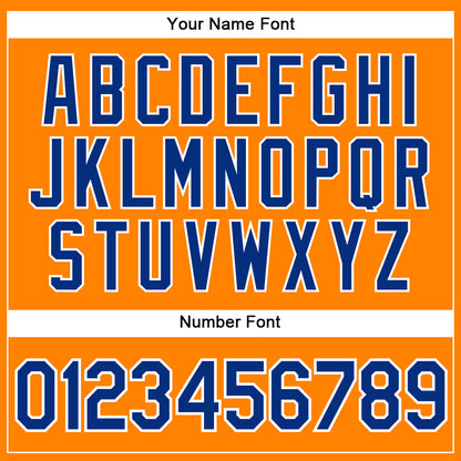 Custom Bay Orange Royal-White Authentic Baseball Jersey - Sky-Custom