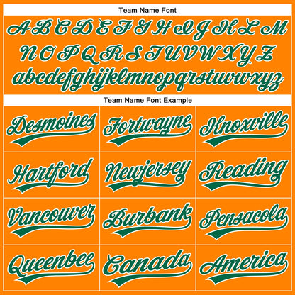 Custom Bay Orange Kelly Green-White Authentic Baseball Jersey - Sky-Custom