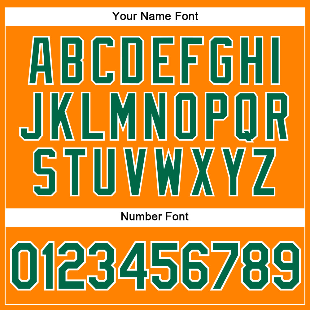 Custom Bay Orange Kelly Green-White Authentic Baseball Jersey - Sky-Custom