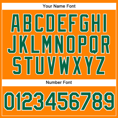 Custom Bay Orange Kelly Green-White Authentic Baseball Jersey - Sky-Custom