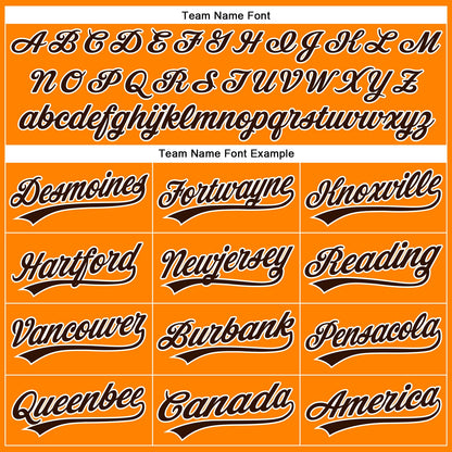 Custom Bay Orange Brown-White Authentic Baseball Jersey - Sky-Custom