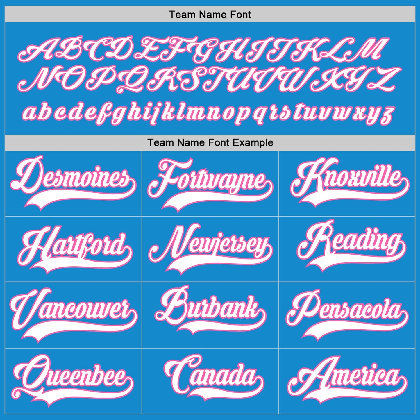 Custom Blue White-Pink Hockey Jersey - Sky-Custom