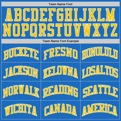 Custom Blue Gold-White Authentic Throwback Basketball Jersey - Sky-Custom
