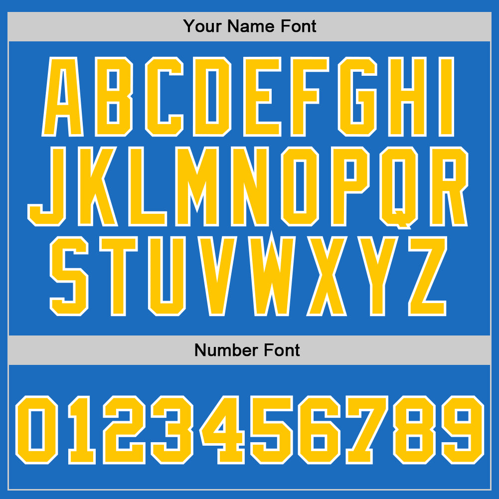 Custom Blue Gold-White Authentic Throwback Basketball Jersey - Sky-Custom