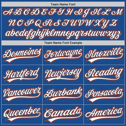 Custom Blue Navy Orange-Gold Authentic Throwback Baseball Jersey - Sky-Custom