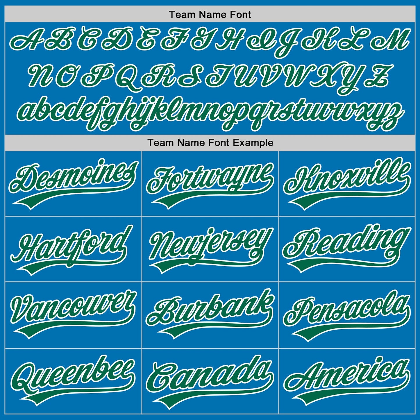 Custom Blue Kelly Green-White Authentic Baseball Jersey - Sky-Custom