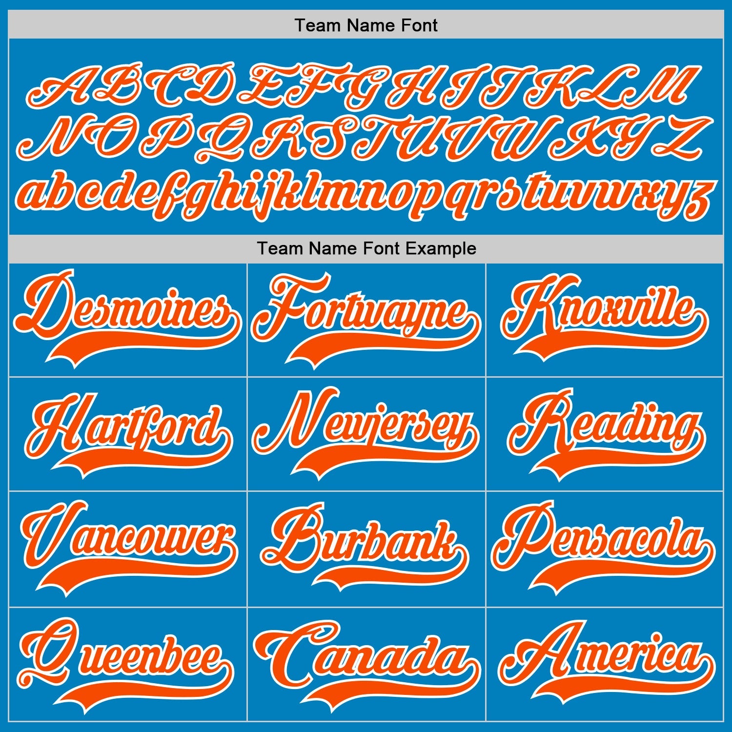 Custom Blue Orange-White Hockey Lace Neck Jersey - Sky-Custom