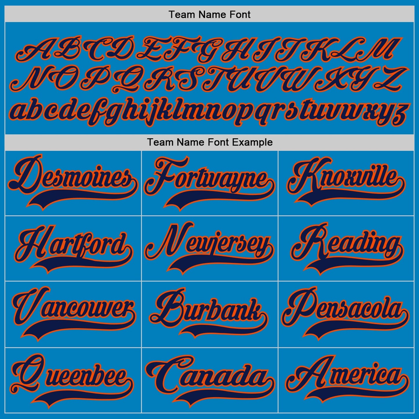 Custom Blue Navy-Orange Hockey Lace Neck Jersey - Sky-Custom