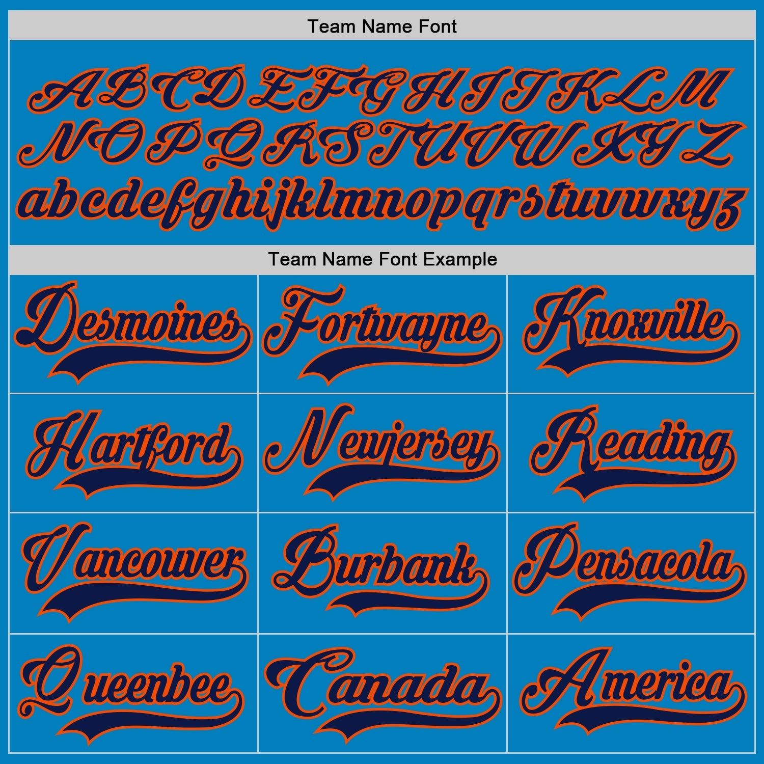 Custom Blue Navy-Orange Hockey Lace Neck Jersey - Sky-Custom