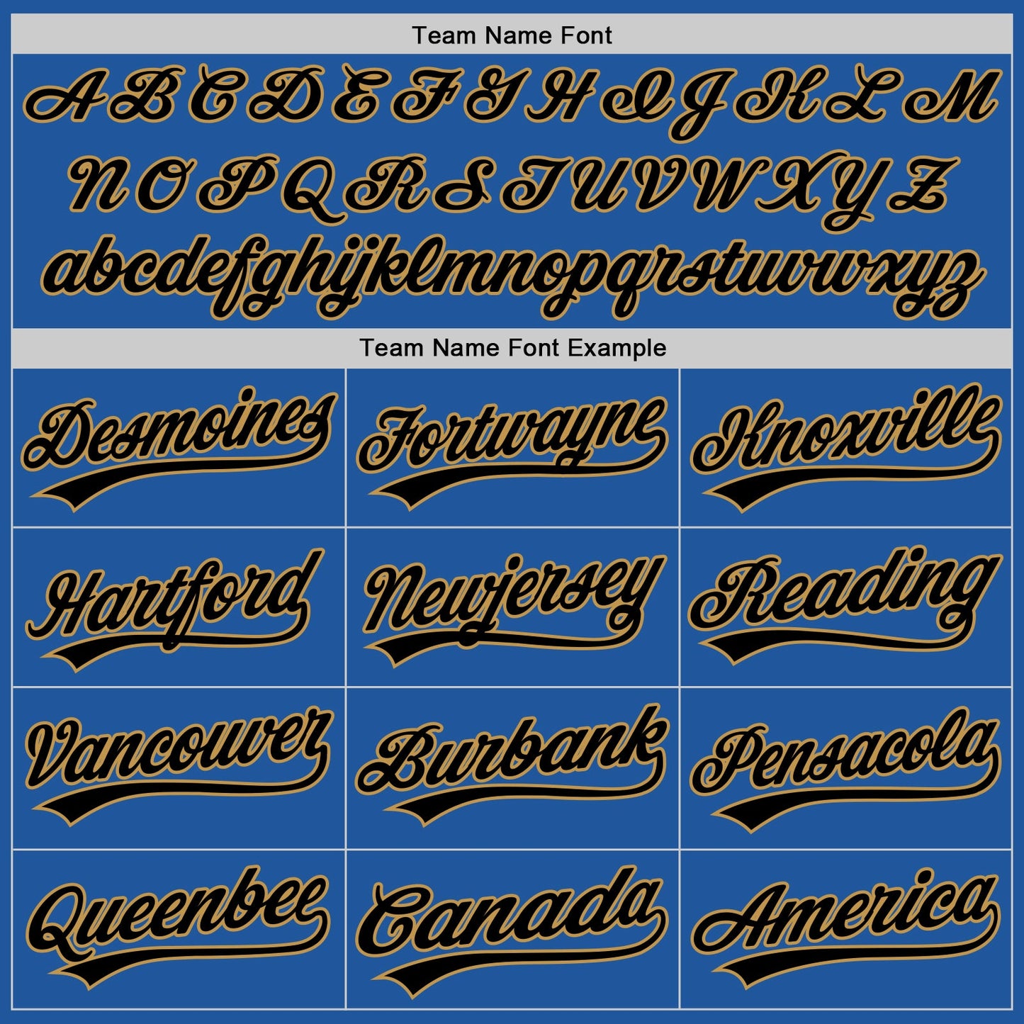 Custom Blue Black-Old Gold Authentic Throwback Baseball Jersey - Sky-Custom
