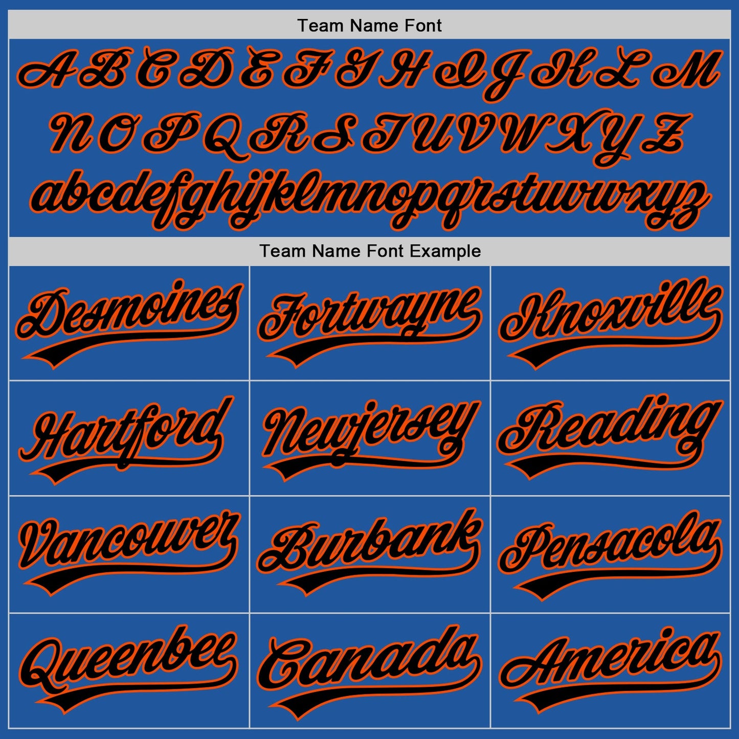 Custom Blue Black-Orange Authentic Throwback Baseball Jersey - Sky-Custom