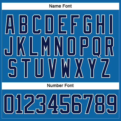 Custom Blue Navy-White Hockey Jersey - Sky-Custom