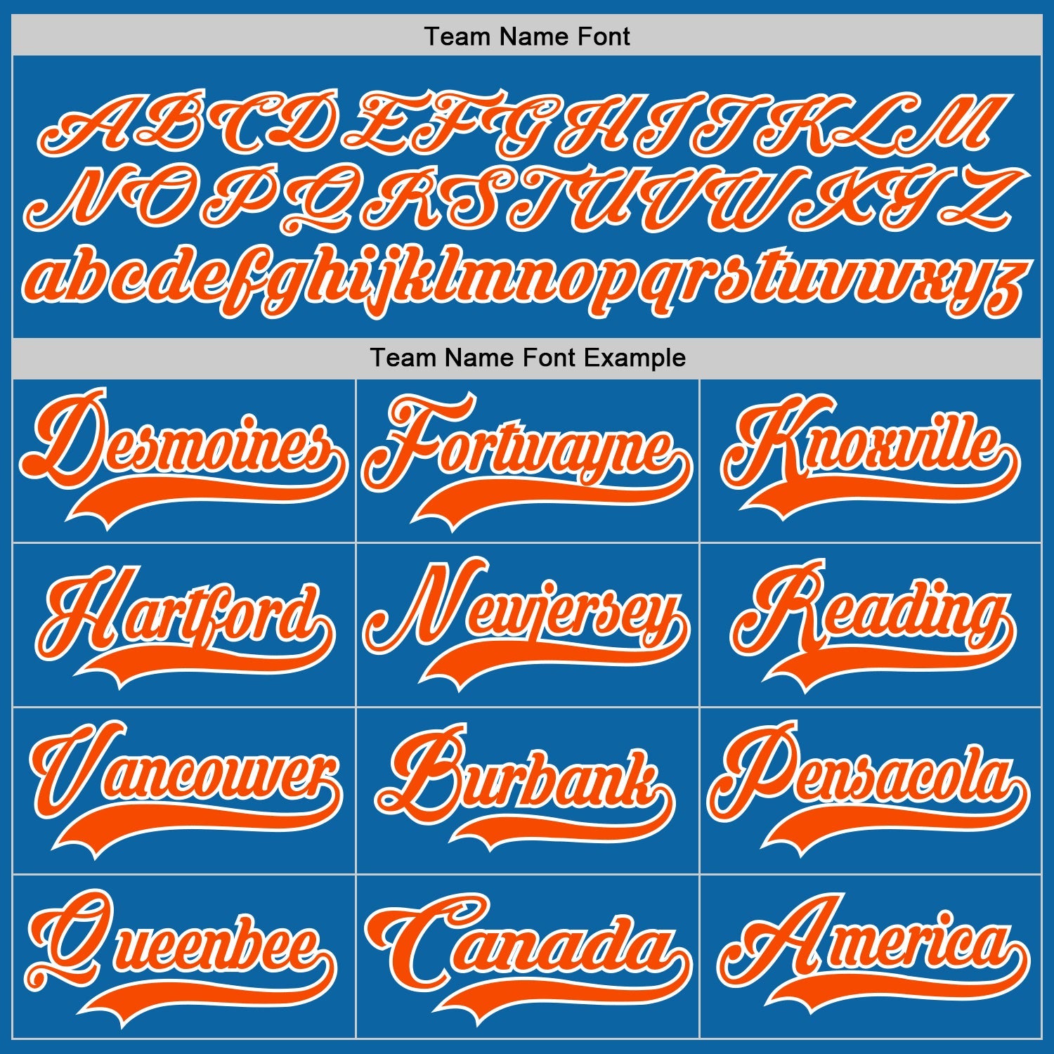 Custom Blue Orange-White Hockey Jersey - Sky-Custom