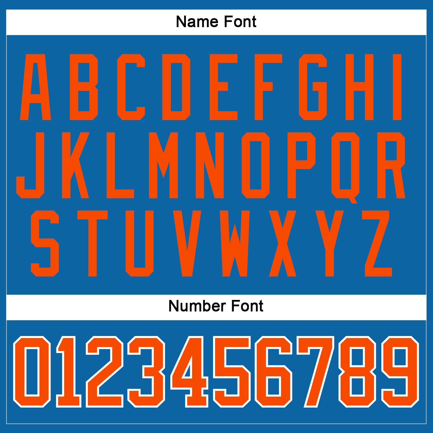 Custom Blue Orange-White Hockey Jersey - Sky-Custom