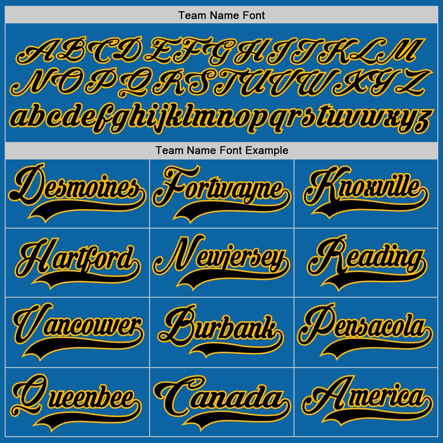Custom Blue Black-Gold Hockey Jersey - Sky-Custom