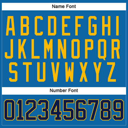 Custom Blue Navy-Gold Hockey Jersey - Sky-Custom