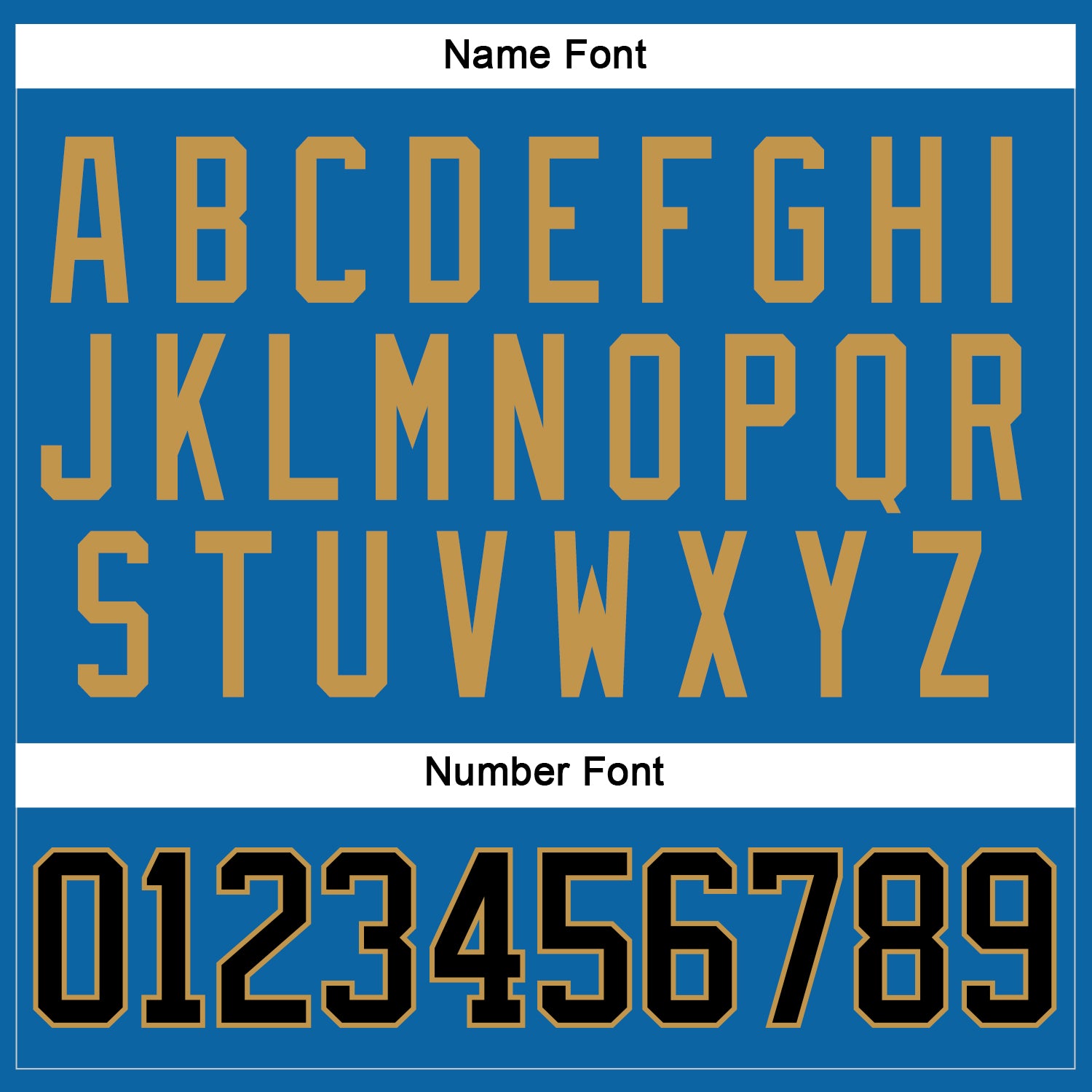 Custom Blue Black-Old Gold Hockey Jersey - Sky-Custom
