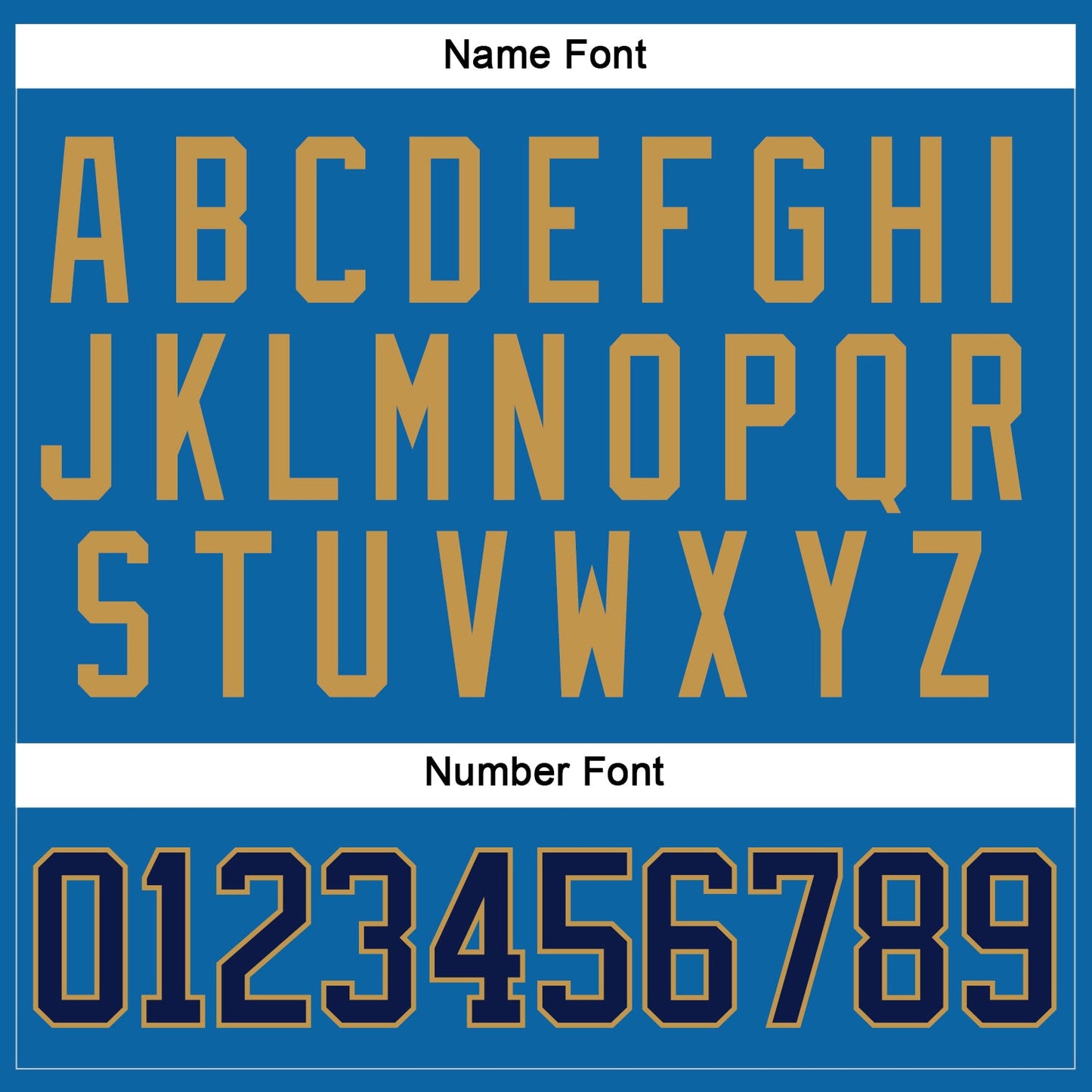 Custom Blue Navy-Old Gold Hockey Jersey - Sky-Custom