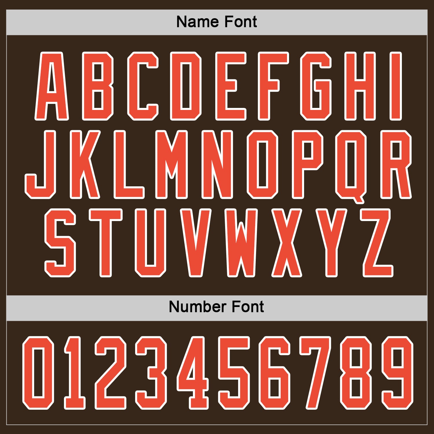 Custom Brown Orange-White Hockey Jersey - Sky-Custom