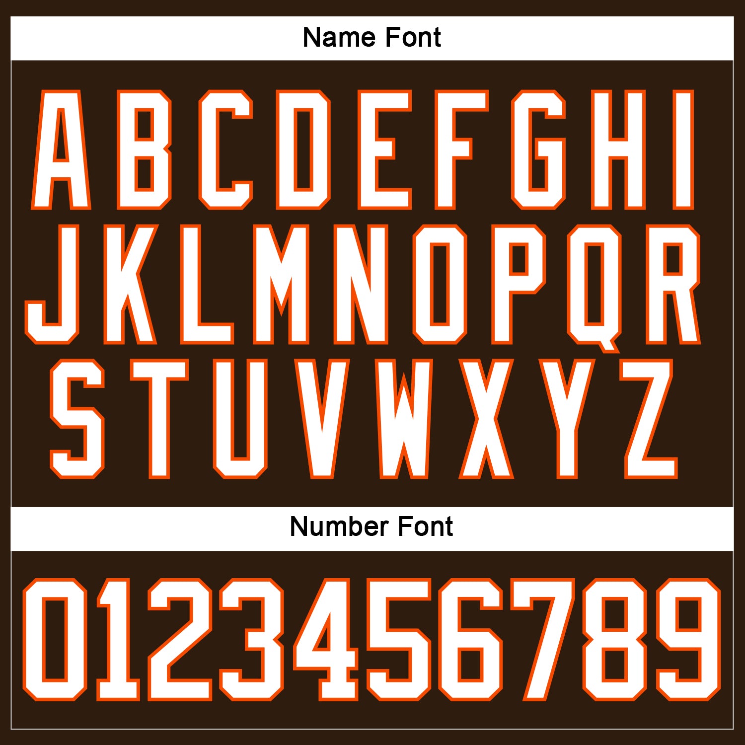 Custom Brown White-Orange Hockey Lace Neck Jersey - Sky-Custom