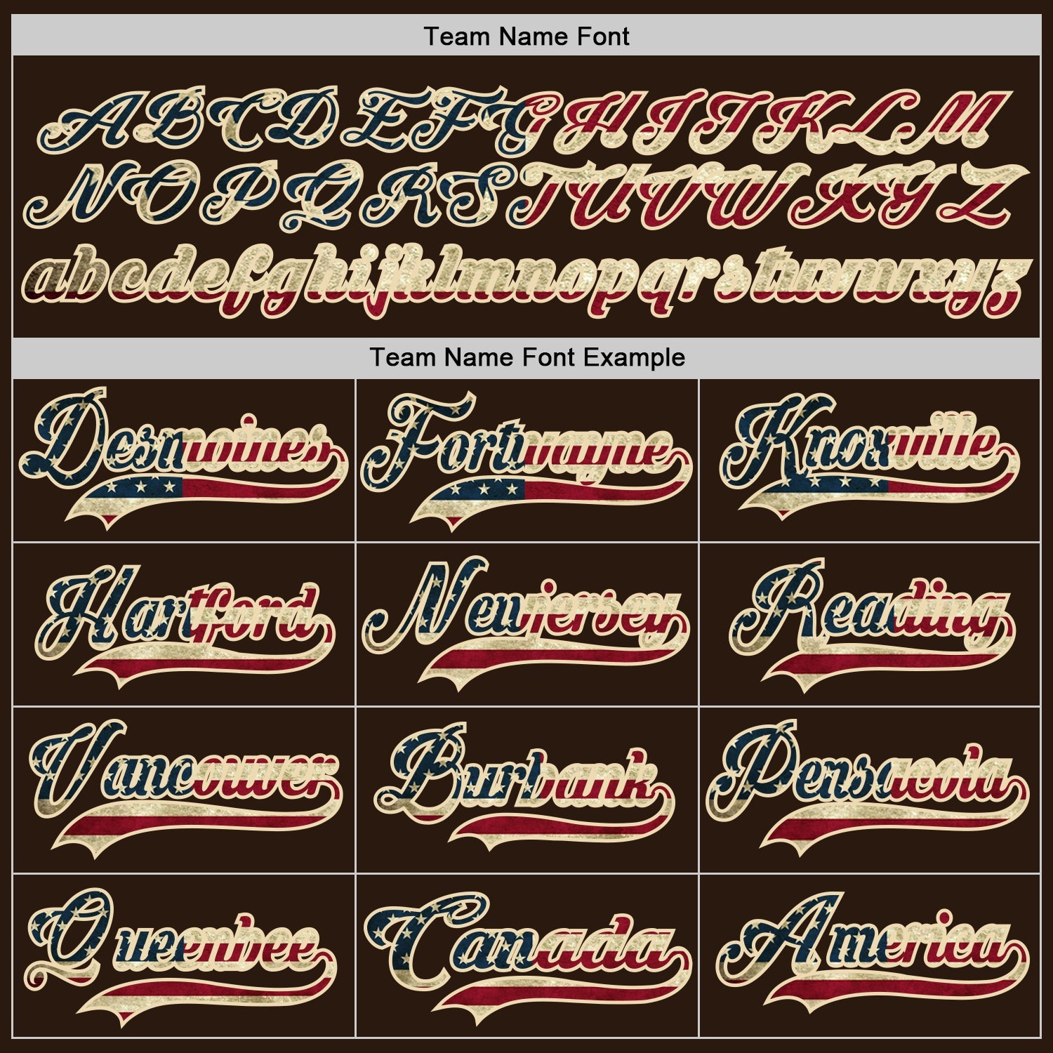 Custom Brown Vintage USA Flag Cream-Red Hockey Lace Neck Jersey - Sky-Custom