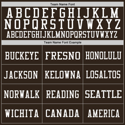 Custom Brown White Mesh Authentic Football Jersey - Sky-Custom