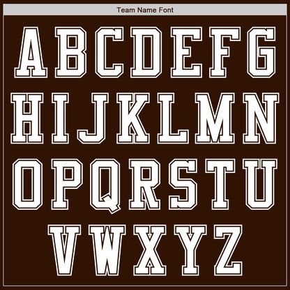 Custom Brown White Authentic Baseball Jersey - Sky-Custom