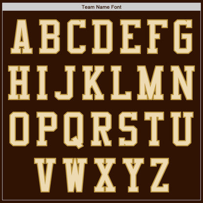 Custom Brown Cream-Old Gold Authentic Baseball Jersey - Sky-Custom