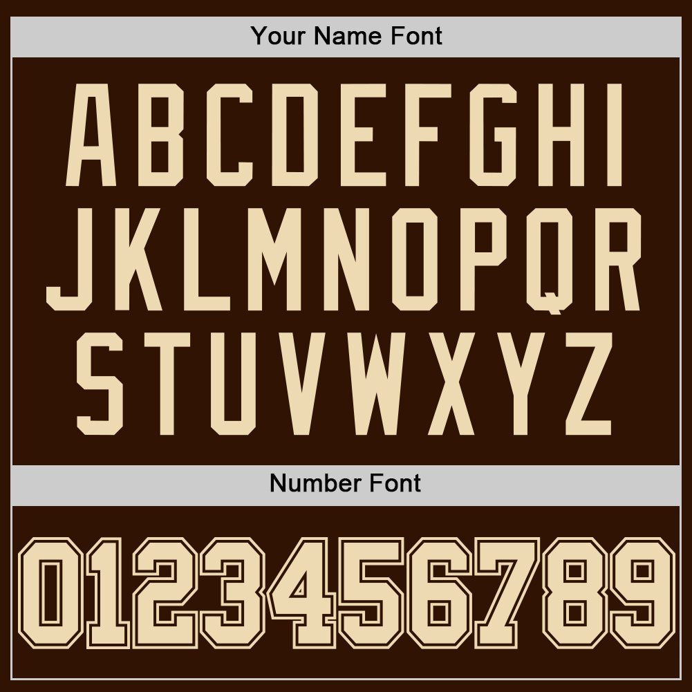 Custom Brown Cream Authentic Basketball Jersey - Sky-Custom