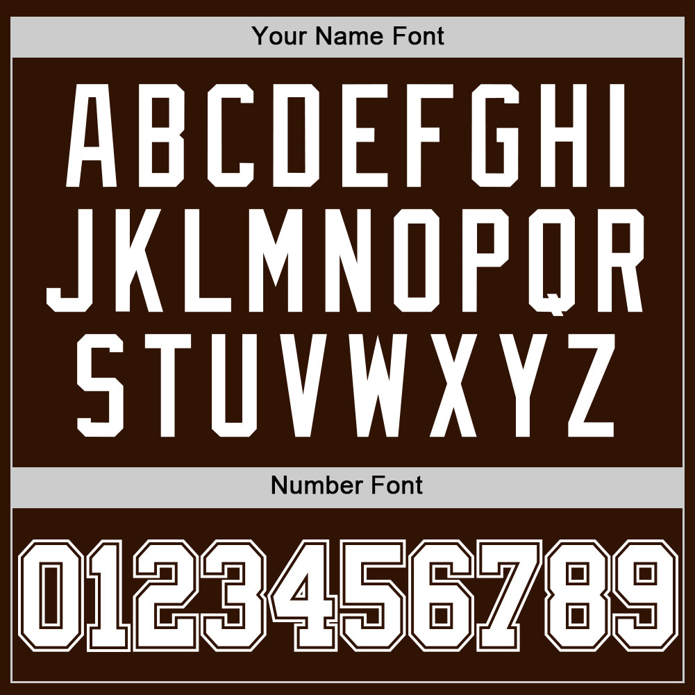 Custom Brown White Authentic Basketball Jersey - Sky-Custom