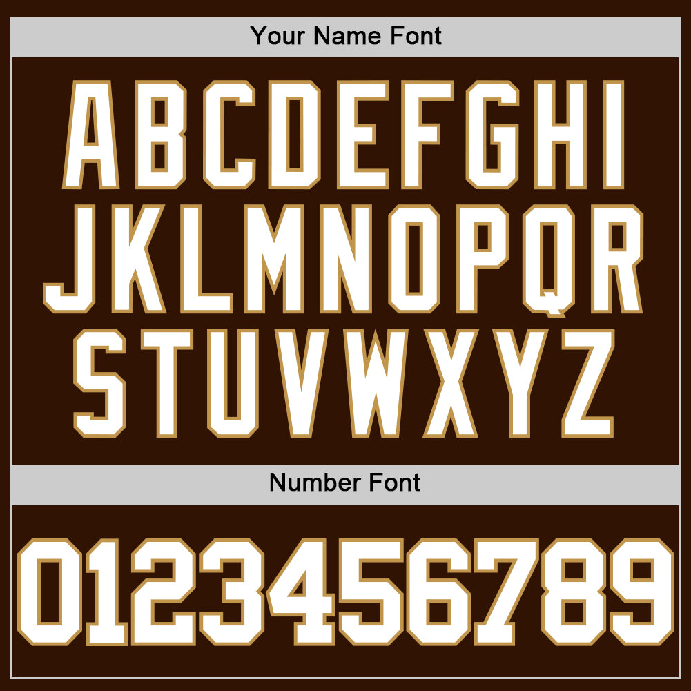 Custom Brown White-Old Gold Authentic Basketball Jersey - Sky-Custom