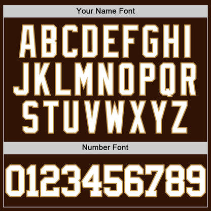 Custom Brown White-Old Gold Authentic Basketball Jersey - Sky-Custom