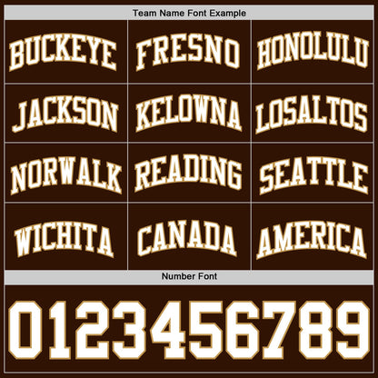 Custom Brown White-Old Gold Authentic Basketball Jersey - Sky-Custom