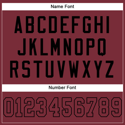 Custom Burgundy Burgundy-Black Mesh Authentic Football Jersey - Sky-Custom