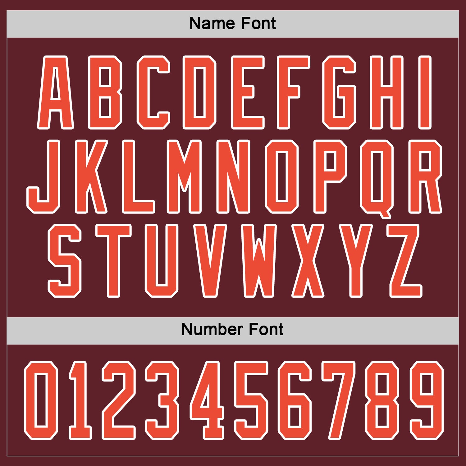 Custom Burgundy Orange-White Hockey Jersey - Sky-Custom