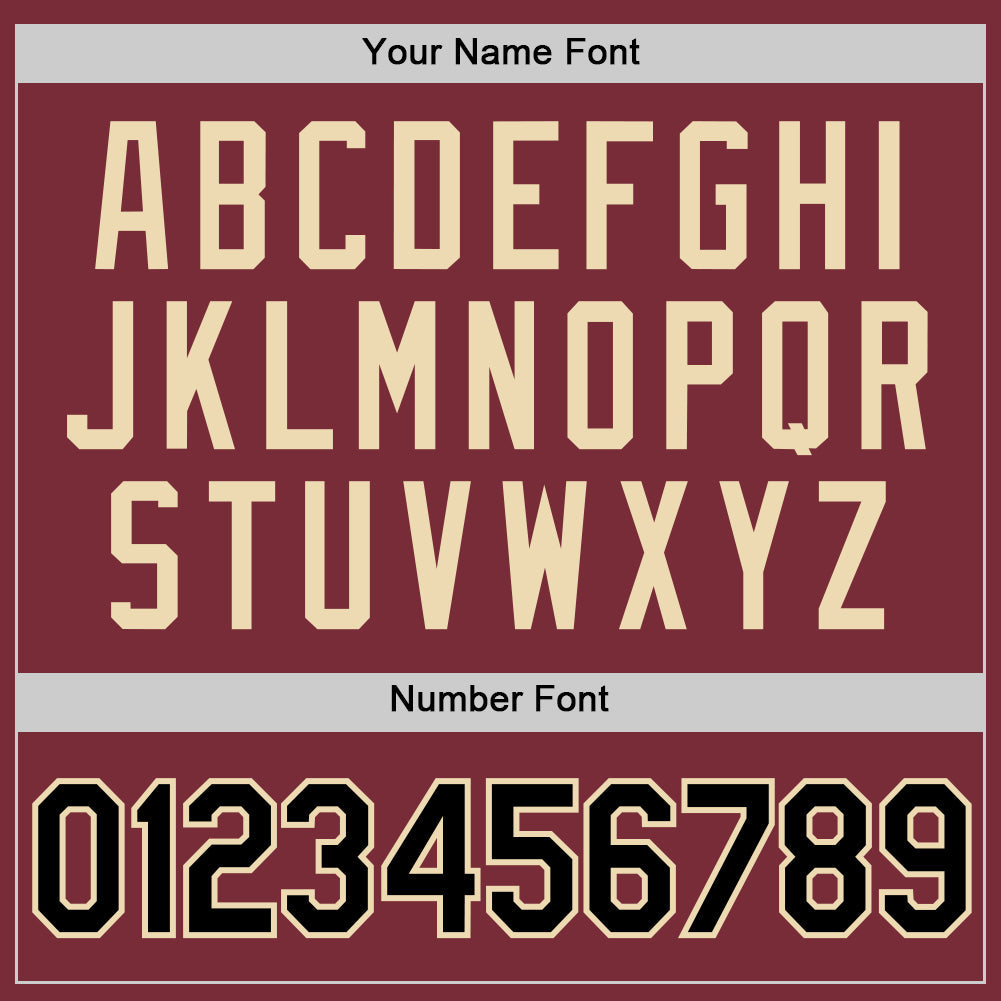 Custom Burgundy Black-City Cream Authentic Baseball Jersey - Sky-Custom