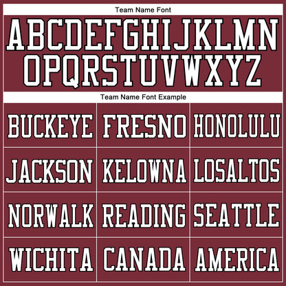 Custom Burgundy White-Black Mesh Authentic Football Jersey - Sky-Custom