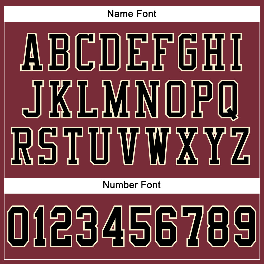 Custom Burgundy Black-Cream Mesh Authentic Football Jersey - Sky-Custom