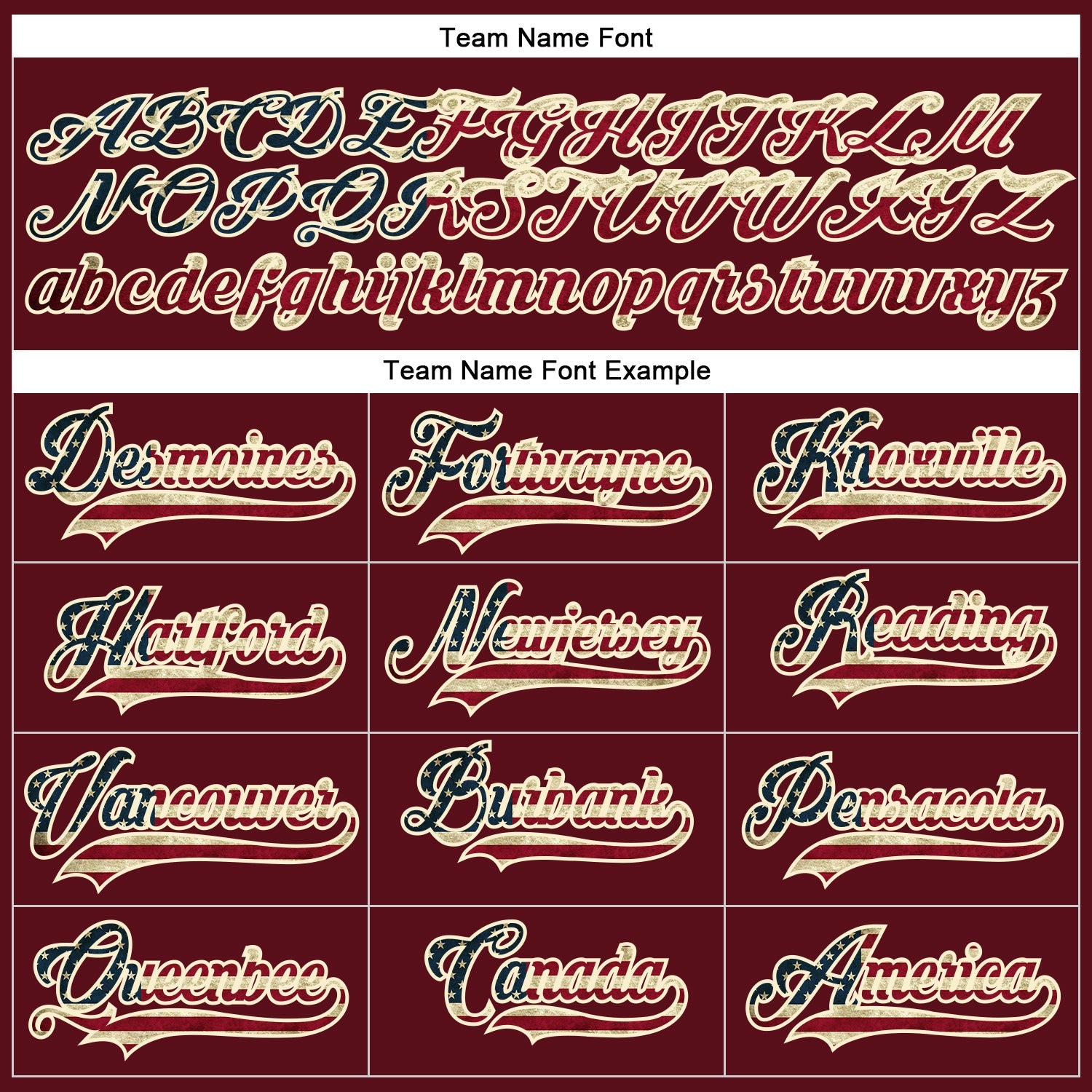Custom Burgundy Vintage USA Flag Black-Cream Hockey Lace Neck Jersey - Sky-Custom