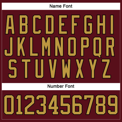 Custom Burgundy Old Gold-Black Hockey Lace Neck Jersey - Sky-Custom