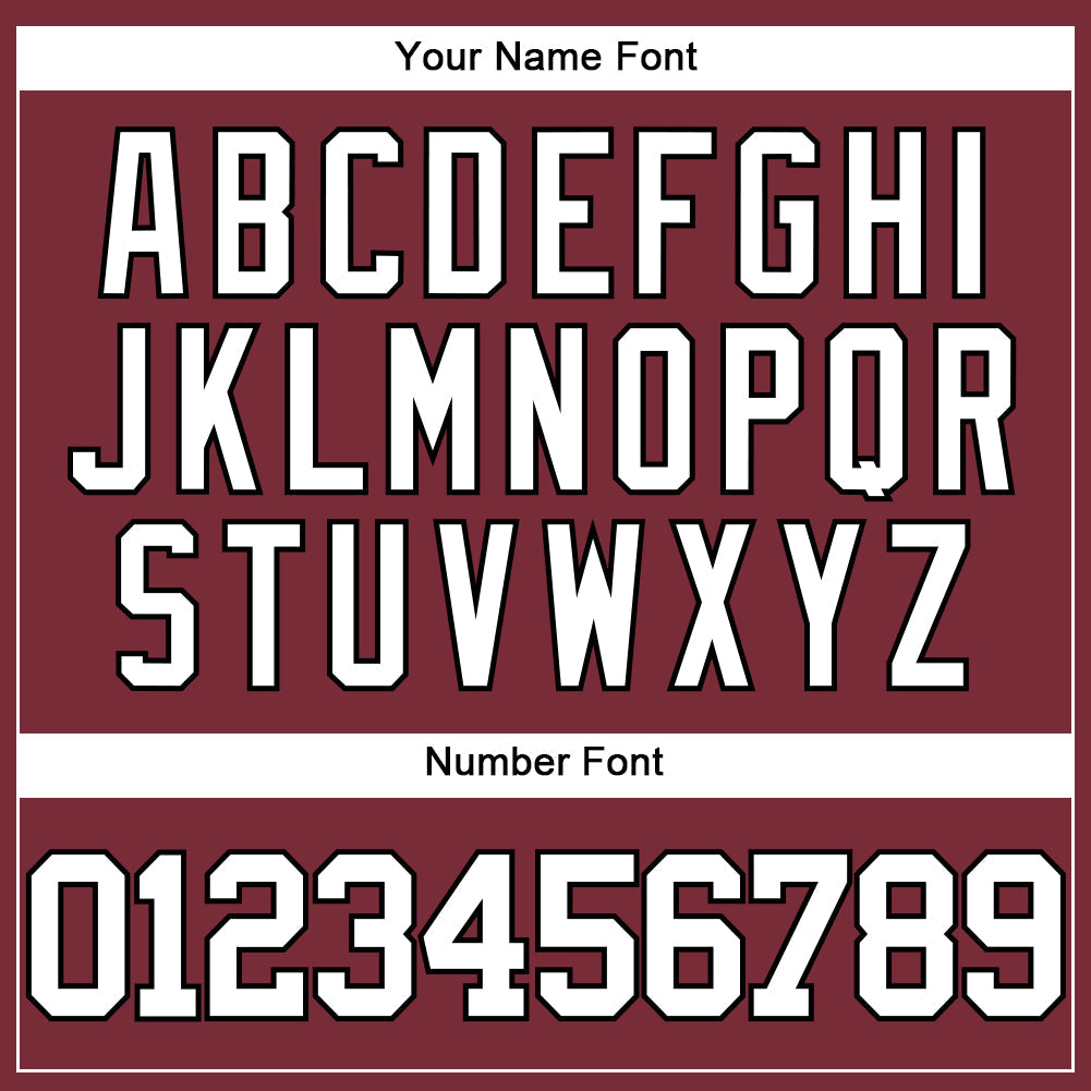 Custom Burgundy White-Black Authentic Baseball Jersey - Sky-Custom